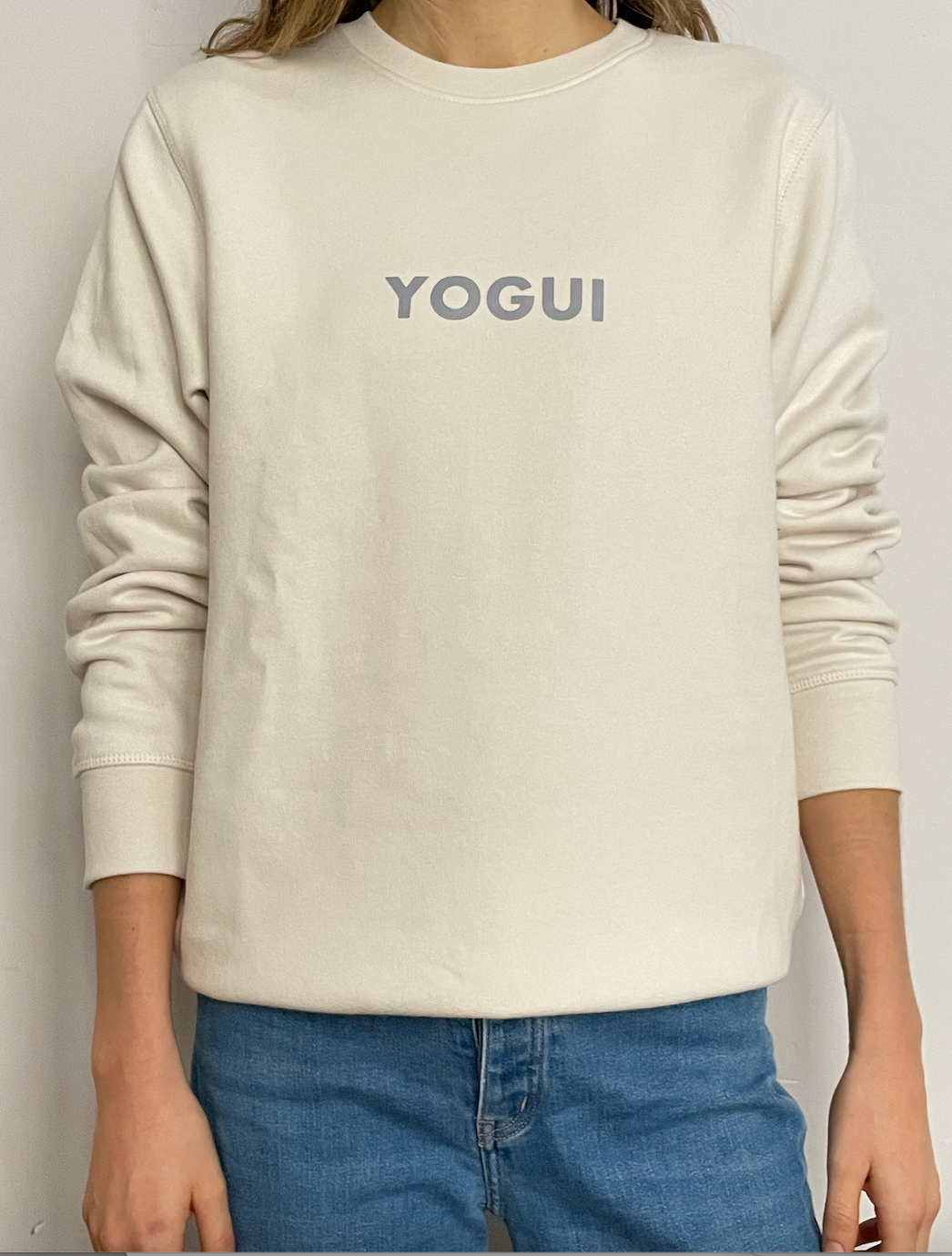 Sudadera Yogui Blanco Roto
