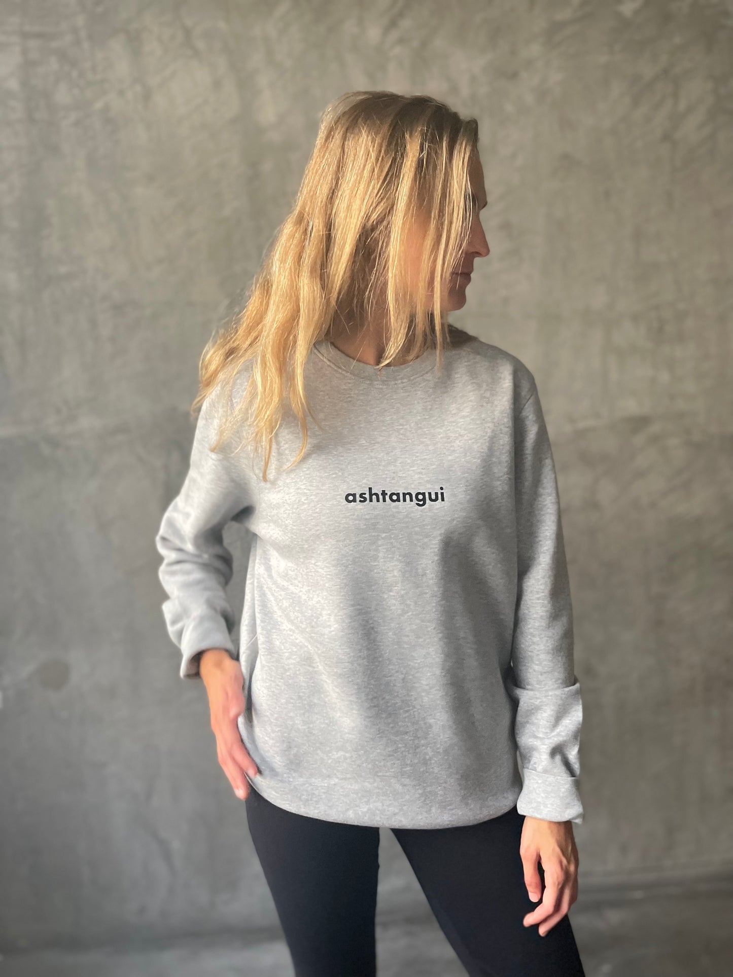 Sudadera Ashtangui Gris Claro